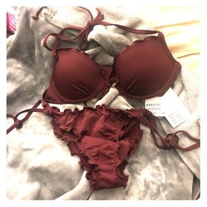Burgundy Binkini